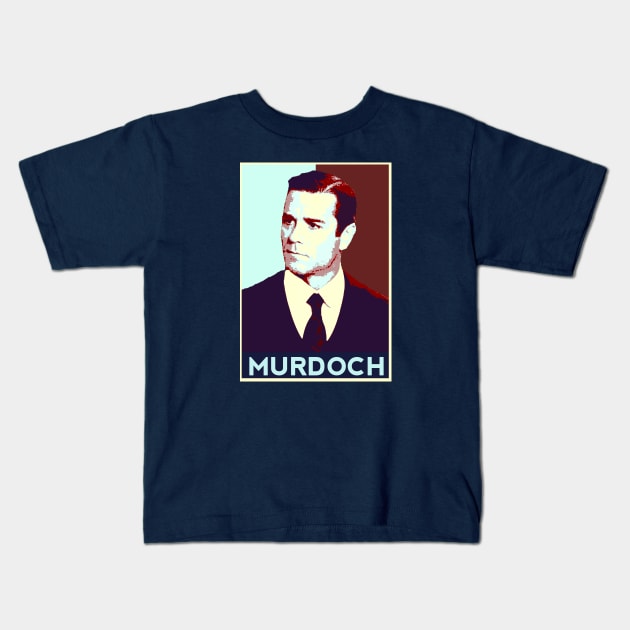 Detective William Murdoch Pop Art Kids T-Shirt by raiseastorm